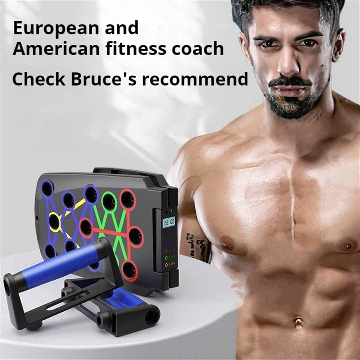 Draagbaar opvouwbaar push-upbo - Push Up Board recensie en prijs