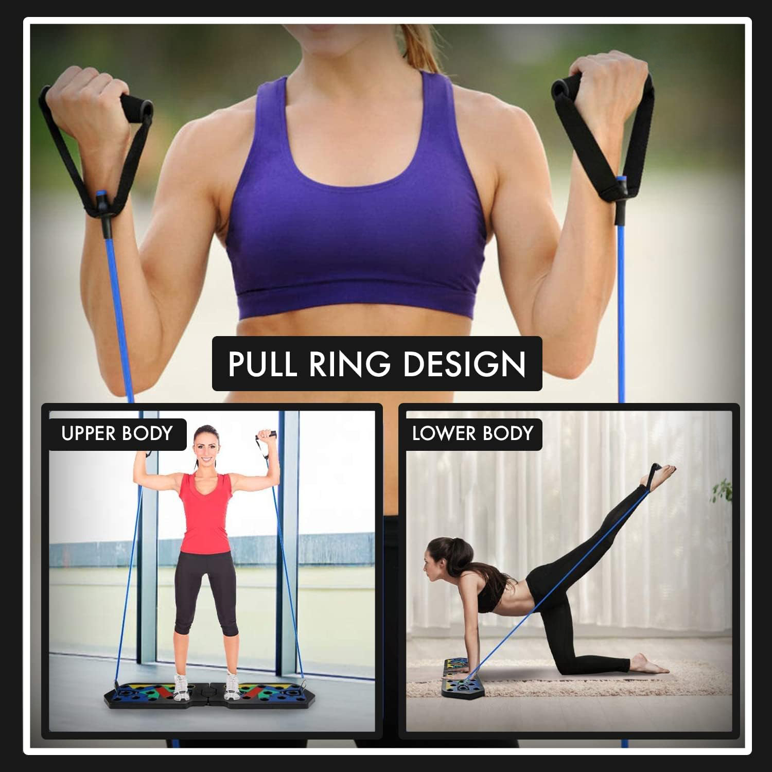 Kleurrijke opvouwbare push-up  - Push Up Board recensie en prijs