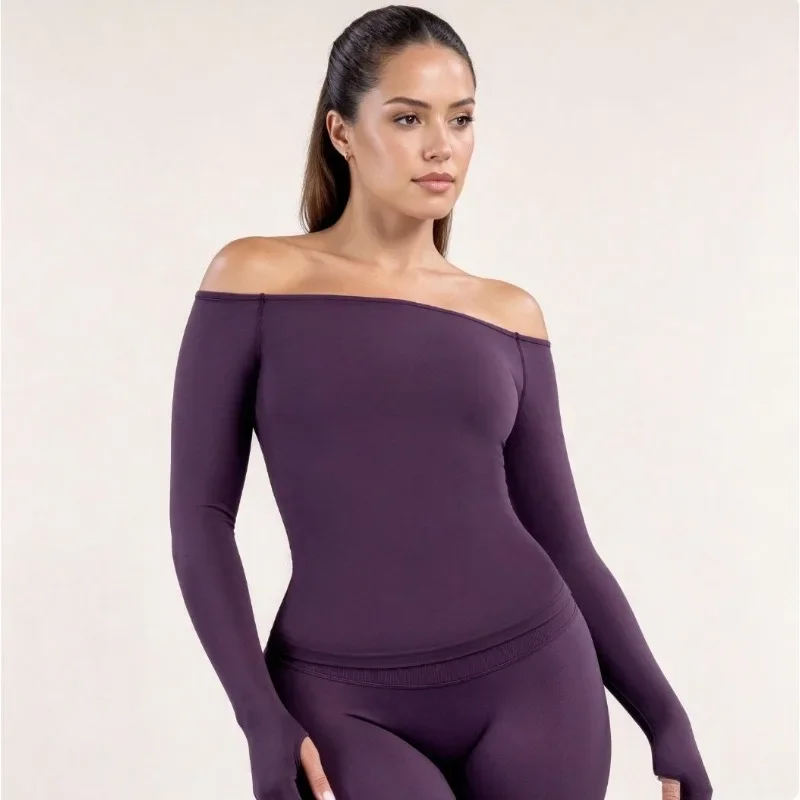 Dames off-shoulder yogatop met - Yoga Of Fitness recensie en prijs
